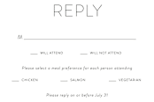 "Forever And" - RSVP Postcards in Black Tie by Kim Dietrich Elam - Detail