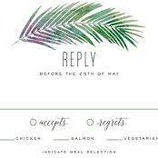 "Tropical Foliage" - RSVP Postcards in Fern by Hooray Creative - Detail