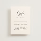"Eternal" - RSVP Postcards in Ecru by Carly Reed Walker - Front