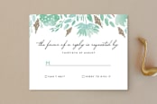 "Watercolor Delight" - RSVP Postcards in Aqua by Petra Kern - Front