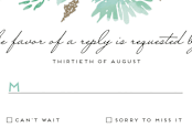 "Watercolor Delight" - RSVP Postcards in Aqua by Petra Kern - Detail