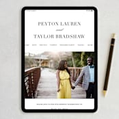"Classic" - RSVP Postcards in Tuxedo by Lauren Chism - FREE Wedding Website