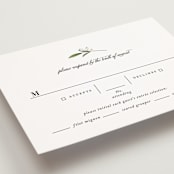 "Adorned Ampersand" - RSVP Postcards in Cotton by Jennifer Postorino - Detail