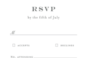 "Leafy ampersand" - RSVP Postcards in Mint Leaf by Jennifer Wick - Detail