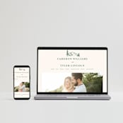 "Blue Ridge" - RSVP Postcards in Pine by Amy Kross - FREE Wedding Website