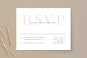"over and over" - RSVP Postcards in Soft Peach by Lea Delaveris - Front