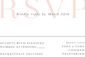 "over and over" - RSVP Postcards in Soft Peach by Lea Delaveris - Detail