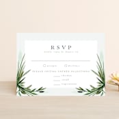 "Botanical Frame" - RSVP Postcards in Fern by Kate Ahn - Front