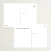 "Downtown" - RSVP Postcards in Onyx by Lauren Chism - Back of Card