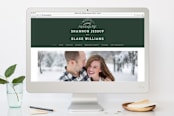 "Adventurous" - RSVP Postcards in Forest by Sarah Brown - FREE Wedding Website