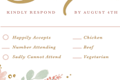 "Floral Vignette" - RSVP Postcards in Brass by Kristen Smith - Detail