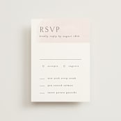 "Softly Layered" - RSVP Postcards in Blush by Everett Paper Goods - Front