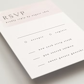 "Softly Layered" - RSVP Postcards in Blush by Everett Paper Goods - Detail