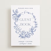 "Dreamy Toile" - Reception Signs in Blueberry by Teju Reval - Front