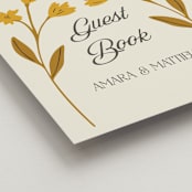 "Vintage Wildflowers" - Reception Signs in Yolk by Morgan Kendall - Detail