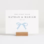 "Tied the Knot" - Reception Signs in Powder by Baumbirdy - In Use