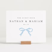 "Tied the Knot" - Reception Signs in Powder by Baumbirdy - In Use