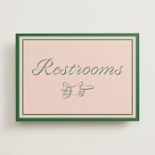 "cotillion" - Reception Signs in Peach by Megan Davis - Front