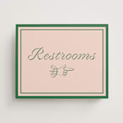 "cotillion" - Reception Signs in Peach by Megan Davis - Front