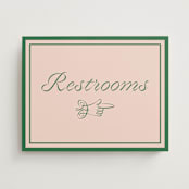 "cotillion" - Reception Signs in Peach by Megan Davis - Front