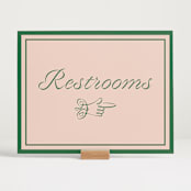 "cotillion" - Reception Signs in Peach by Megan Davis - In Use