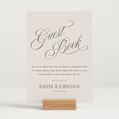 "Mirin" - Reception Signs in Linen by Kate Ahn - In Use