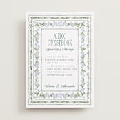 "Vintage Sketched" - Reception Signs in Wisteria by Jenna Holcomb - Front