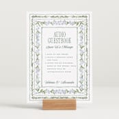 "Vintage Sketched" - Reception Signs in Wisteria by Jenna Holcomb - In Use