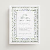 "Vintage Sketched" - Reception Signs in Wisteria by Jenna Holcomb - Front