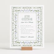 "Vintage Sketched" - Reception Signs in Wisteria by Jenna Holcomb - In Use