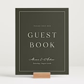 "refined" - Reception Signs in Olive by Nicole Walsh - In Use