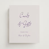 "tablescape drawing" - Reception Signs in Hydrangea by Cass Loh - Front