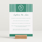 "Palm Tree Crest" - Reception Signs in Palm by Erika Firm - In Use