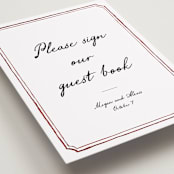 "Handwritten" - Reception Signs in Wine by Cass Loh - Detail