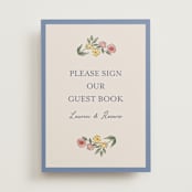 "A wedding in Low Country" - Reception Signs in Cornflower by Chris Griffith - Front