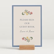 "A wedding in Low Country" - Reception Signs in Cornflower by Chris Griffith - In Use