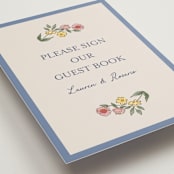 "A wedding in Low Country" - Reception Signs in Cornflower by Chris Griffith - Detail