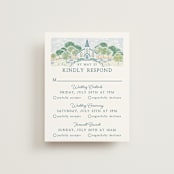 "Going to the Chapel" - Multi-Event RSVP Cards in Meadow by Paper Sun Studio - Front