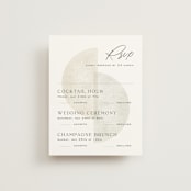 "Camille" - Multi-Event RSVP Cards in Stone by Jackie Crawford - Front