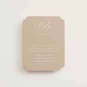 "Ophelia" - Multi-Event RSVP Cards in Dusty Rose by Kelly Schmidt - Front