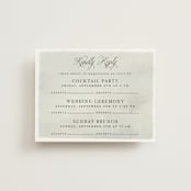 "Countryside" - Multi-Event RSVP Cards in Emerald by Petra Kern - Front