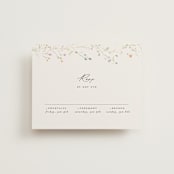 "delicate florals" - Multi-Event RSVP Cards in Snow by Lori Wemple - Front