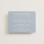 "Hartford" - Multi-Event RSVP Cards in Powder by Erin L. Wilson - Front