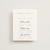 "Conley" - Multi-Event RSVP Cards in Leaf by Kristie Kern - Front