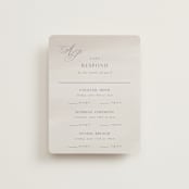 "Regal" - Multi-Event RSVP Cards in Snow by Melinda Denison - Front