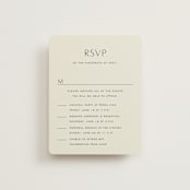 "Glide" - Multi-Event RSVP Cards in Porcelain by Jennifer Postorino - Front