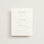 "The Hudson" - Multi-Event RSVP Cards in Latte by Kristie Kern - Front