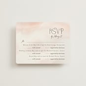 "First light" - Multi-Event RSVP Cards in Blush by Itsy Belle Studio - Front