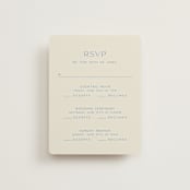 "Brooklyn" - Multi-Event RSVP Cards in Cerulean by Ellen Schlegelmilch - Front