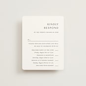 "Align" - Multi-Event RSVP Cards in Cotton by Jennifer Postorino - Front